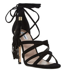 Dune Munroe Multi Strap Stiletto Sandals Black